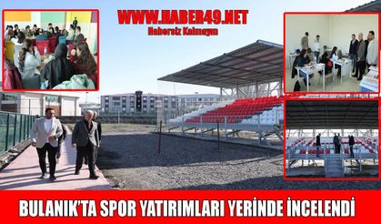 Muş Gençlik ve Spor İl Müdürlüğü'nden Bulanık’a yatırım çıkartması