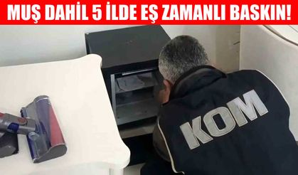 Muş dahil 5 ilde kaçakçılık operasyonu: 15 gözaltı