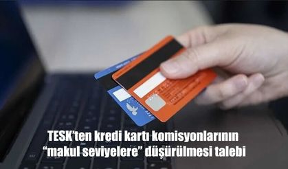 TESK'ten kredi kartı komisyonlarının "makul seviyelere" düşürülmesi talebi