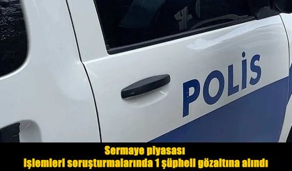 Sermaye piyasası soruşturmasında 2 yöneticiden biri gözaltına alındı