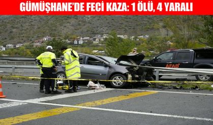Bariyerlere saplanan otomobilde 1 kişi öldü, 4 kişi yaralandı