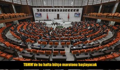 TBMM’de 2027 yılı bütçe maratonu başlıyor