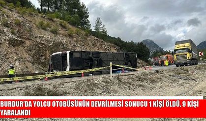 Burdur'da feci kaza: Yolcu otobüsü devrildi, ölü ve yaralılar var!