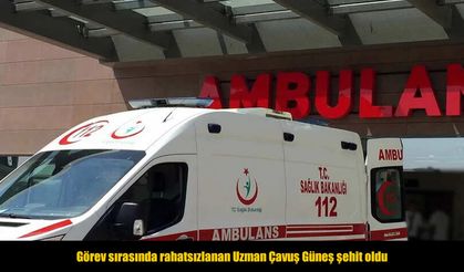 Görev sırasında rahatsızlanan Uzman Çavuş Güneş şehit oldu