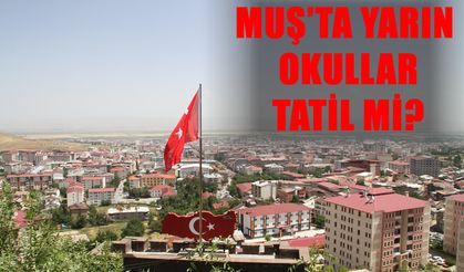 Muş'ta yarın okullar tatil mi?