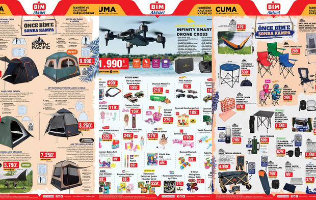 BİM 17-20 Haziran Aktüel Kataloğu Yayınlandı: Kamp Malzemeleri, Drone ve Yüzlerce Ürün İndirimde!
