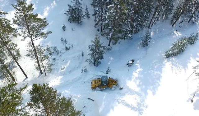 Erzincan'da kar ve tipiden 520 köy yolu ulaşıma kapandı