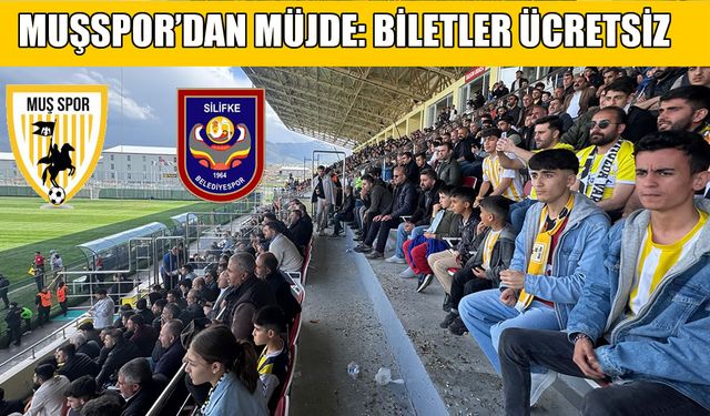 Muşspor’dan taraftara müjde: Play-Off maçı ücretsiz