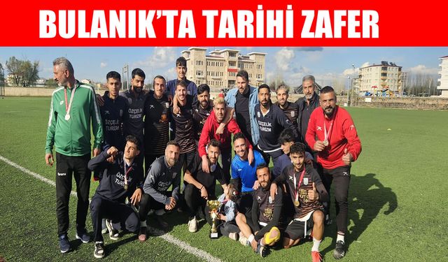 Namağlup şampiyon Bulanık Kopspor’da kupa sevinci