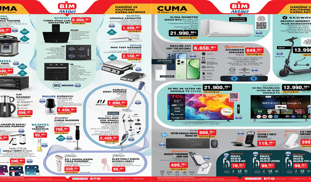 BİM 18 Nisan Aktüel Ürünler Kataloğu Yayınlandı: Teknolojiden Elektroniğe, Kişisel Bakıma Kaçırılmayacak Fırsatlar!