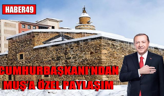 Cumhurbaşkanı Erdoğan'dan Tarihi Ulu Camii fotoğraflı cuma mesajı