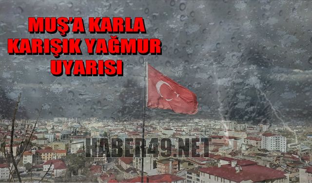 Kış geri geldi: Muş’ta hafta sonu hava nasıl olacak?