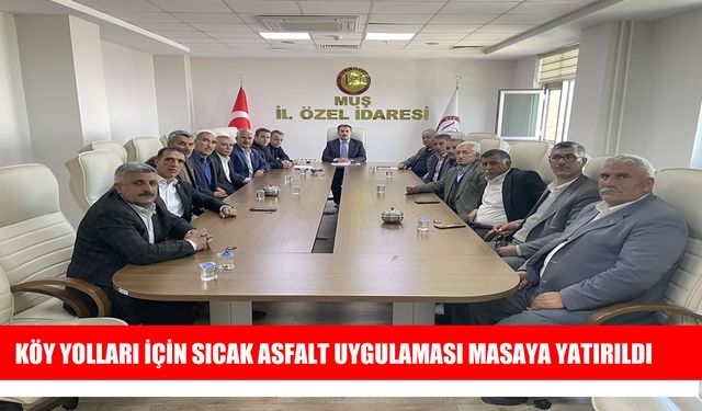 Muş’ta köylere sıcak asfalt müjdesi