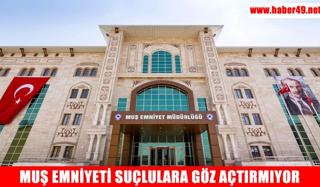 Muş Emniyeti’nden suç ve suçlulara geçit yok