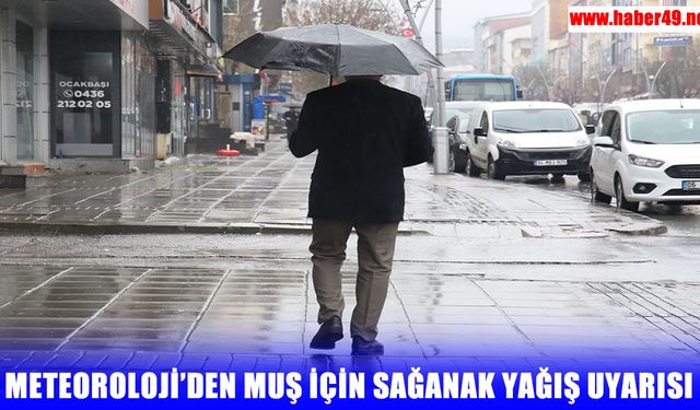 Muş'ta hava şartları değişiyor: Salı ve Çarşamba dikkat!