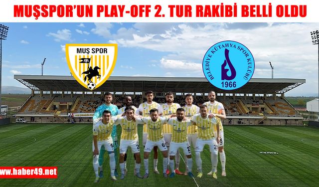 Muşspor’un Play-Off 2. tur rakibi belli oldu