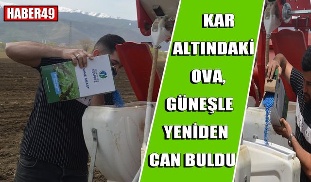 Muş Ovası’nda çiftçilerin bahar mesaisi başladı