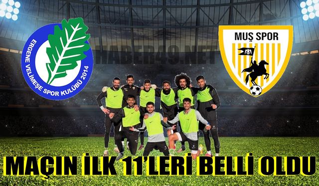 Muşspor-Ergene Velimeşespor maçının kadrosu belirlendi