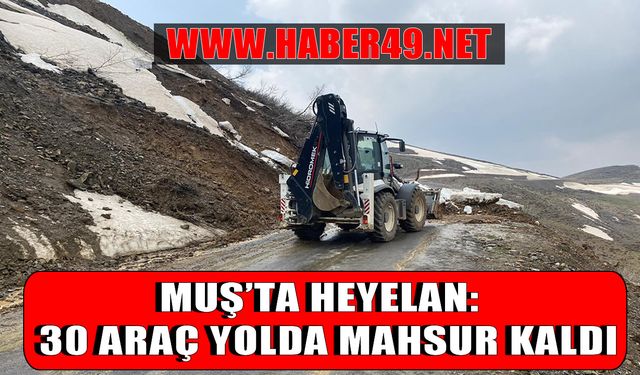 Muş’ta korkutan heyelan!