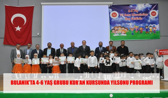 Bulanık’ta minik Kur’an kursu öğrencileri sahnede buluştu