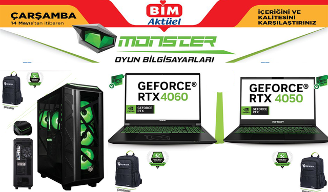 BİM 14 Mayıs Aktüel Ürünlerinde Oyuncuları Sevindirecek: Oyuncu Bilgisayarları Raflarda!