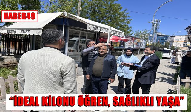 Muş’ta sağlıklı yaşam için boy ve kilolar ölçülüyor