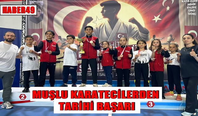 Muşlu karateciler 'Şehit Eren Bülbül Turnuvası’na damga vurdu