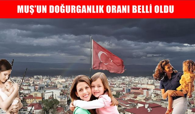 TÜİK verileri açıklandı: Muş'un doğurganlık oranı belli oldu