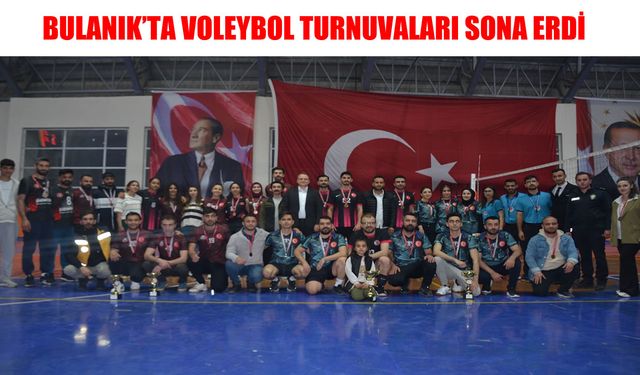 Bulanık’ta voleybol turnuvası final maçıyla sona erdi: Dereceye giren takımlar ödüllerini aldı