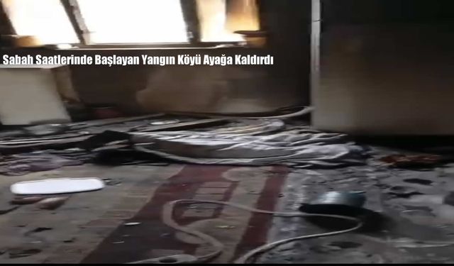 Sabah Saatlerinde Başlayan Yangın Köyü Ayağa Kaldırdı