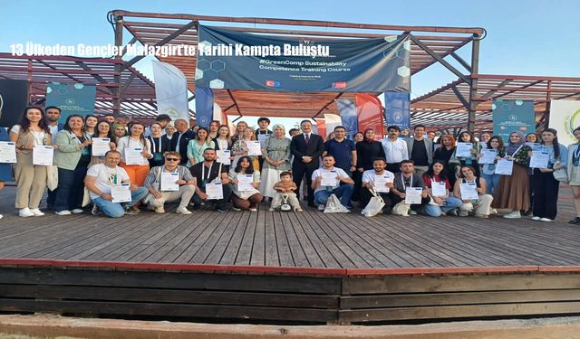 13 Ülkeden Gençler Malazgirt’te Tarihi Kampta Buluştu