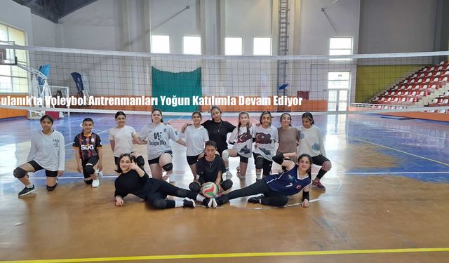 Bulanık’ta Voleybol Antrenmanları Yoğun Katılımla Devam Ediyor