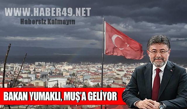 Bakan Yumaklı, tarım yatırımları için Muş’a geliyor