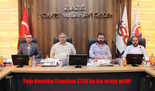 Elazığ’da Yapı Denetim Firmaları Yeni Uygulamalar İçin ETSO’da Buluştu