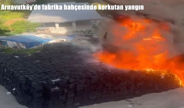 Plastik Kasalarda Başlayan Yangın, Kısa Sürede Tüm Bahçeyi Sardı