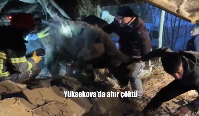Köprücük Köyü’nde Panik Dolu Anlar: Çökme Sesiyle Uyanan Köylüler Yardıma Koştu