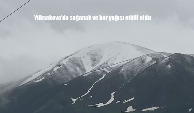 Yüksekova’da Sağanak Hayatı Felç Etti, Yüksek Kesimler Yeniden Beyaza Büründü