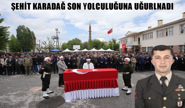 Şehit Piyade Uzman Çavuş Karadağ, Muş’ta son yolculuğuna uğurlandı