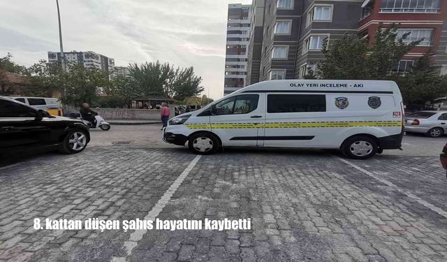 Kayseri’de 8. kattan düşen 43 yaşındaki adam hayatını kaybetti