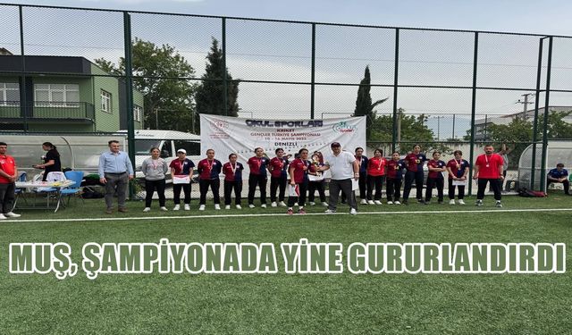 60 ilden takımın yarıştığı şampiyonada Muş rüzgârı esti