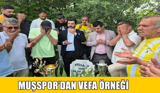 Muşspor’un şampiyonluk kupası, Bülent Bingöl’ün kabrinde
