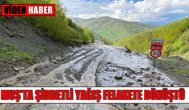Muş'ta heyelan ve sel felaketi