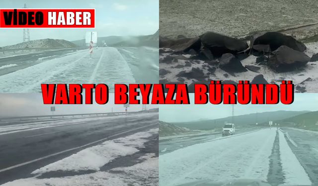 Mayıs ayında dolu yağdı, Varto  beyaza büründü