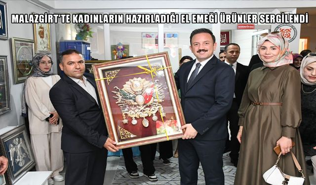 Malazgirt’te kadınların el emeği ürünleri sergilendi