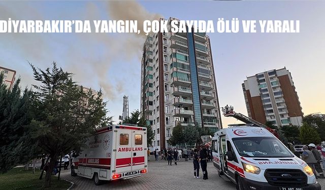 Diyarbakır'da 13 katlı binada yangın! Çok sayıda ölü ve yaralı