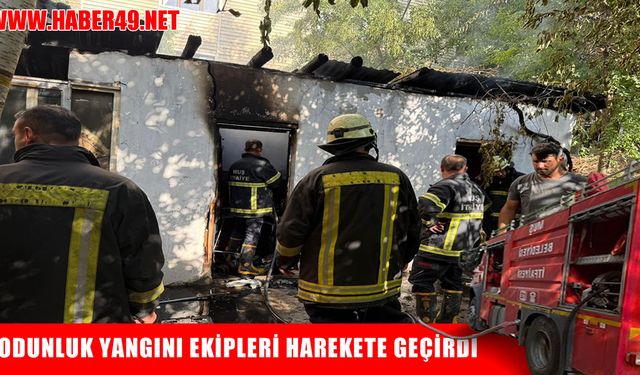 Muş’ta odunluk yangını paniğe neden oldu
