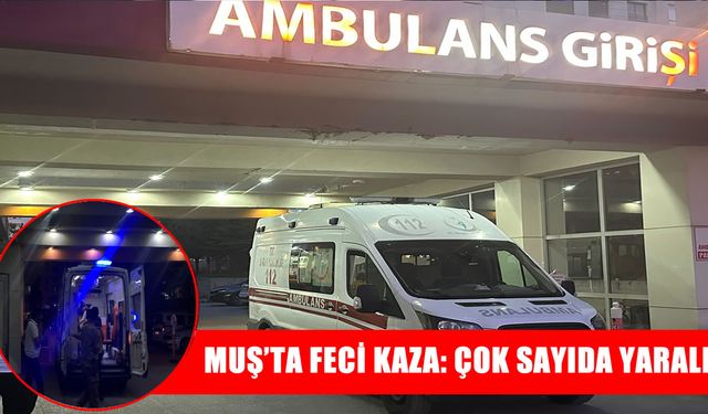 Muş-Bitlis kara yolunda kaza: Traktörün altına giren araçta çok sayıda yaralı