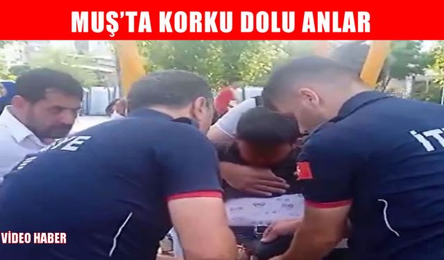 Muş Millet Bahçesi’nde korkutan anlar: Salıncağa sıkışan çocuğu itfaiye kurtardı