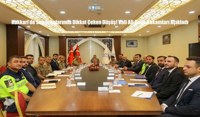 Hakkari’de Suç Oranlarında Dikkat Çeken Düşüş! Vali Ali Çelik Rakamları Açıkladı