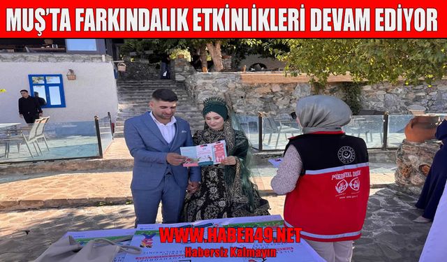 Muş'ta yeni evlenen çiftlere 'Koruyucu Aile' olmanın önemi anlatıldı